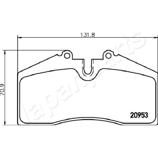 PA-0904AF - Brake Pad Set, disc brake 