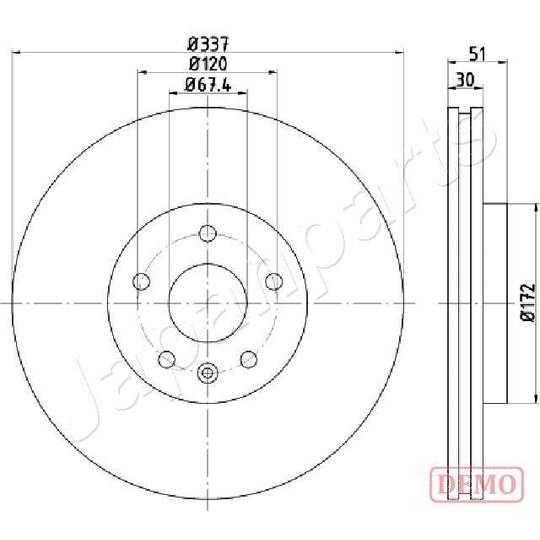 DP-0323C - Brake Disc 