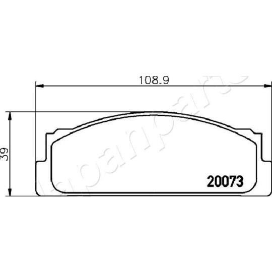 PA-0249AF - Brake Pad Set, disc brake 