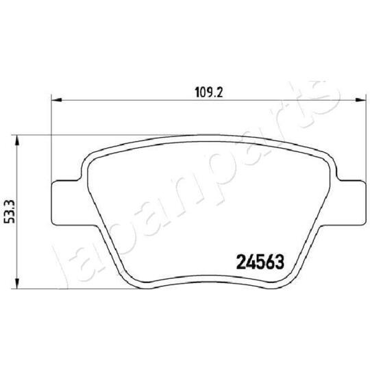 PP-0902AF - Piduriklotsi komplekt, ketaspidur 