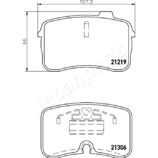 PA-0901AF - Brake Pad Set, disc brake 