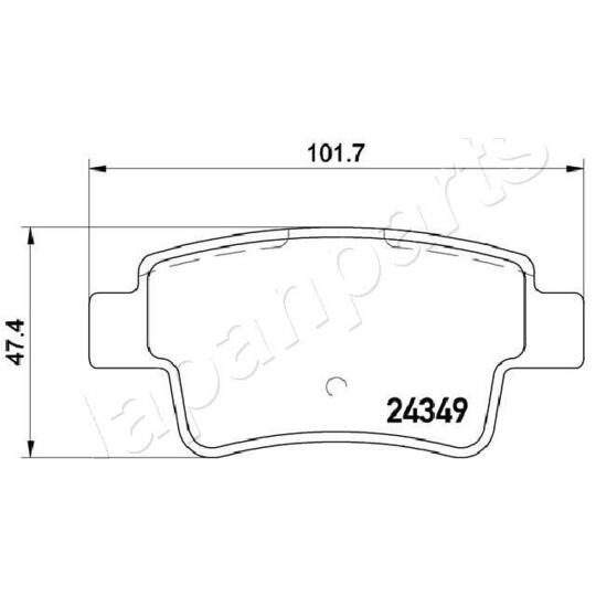 PP-0201AF - Brake Pad Set, disc brake 