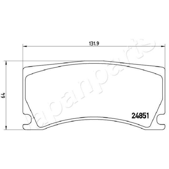 PA-0656AF - Brake Pad Set, disc brake 