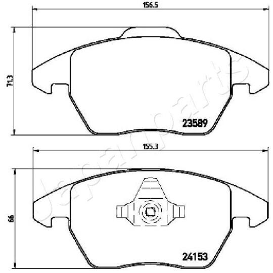 PA-0610AF - Brake Pad Set, disc brake 