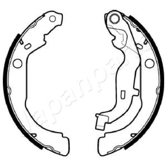 GF-020AF - Brake Shoe Set 