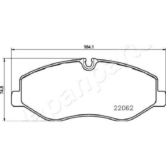 PA-0545AF - Brake Pad Set, disc brake 