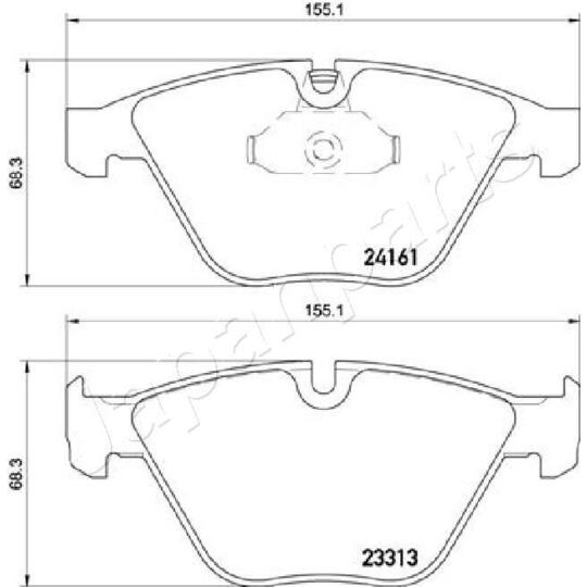 PA-0114AF - Brake Pad Set, disc brake 