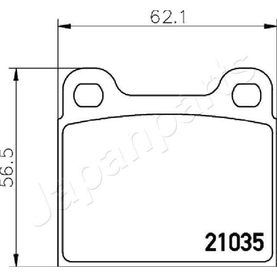 PA-0330AF - Brake Pad Set, disc brake 