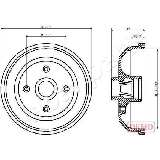 TA-0406C - Brake Drum 