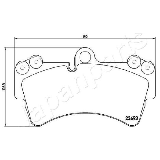 PA-0931AF - Brake Pad Set, disc brake 