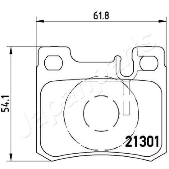 PP-0510AF - Brake Pad Set, disc brake 