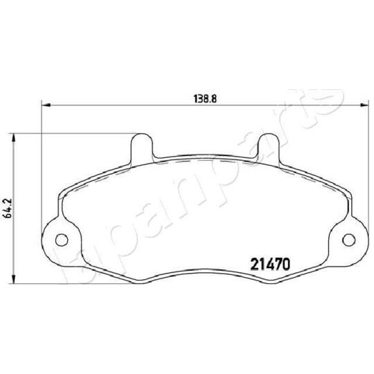 PA-0321AF - Brake Pad Set, disc brake 