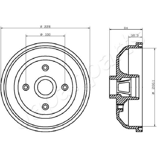 TA-0406 - Brake Drum 