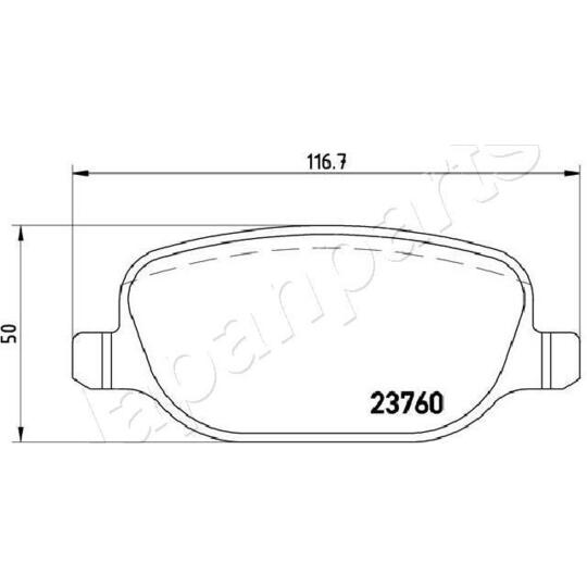 PP-0202AF - Brake Pad Set, disc brake 