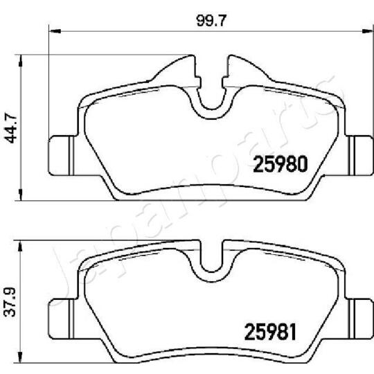 PP-0118AF - Brake Pad Set, disc brake 