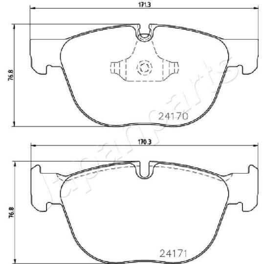 PA-0132AF - Brake Pad Set, disc brake 