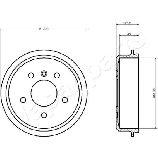 TA-0500 - Brake Drum 