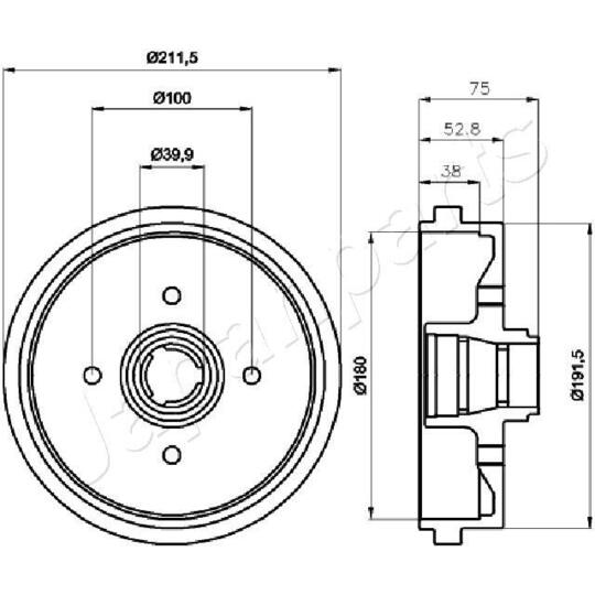 TA-0901 - Brake Drum 