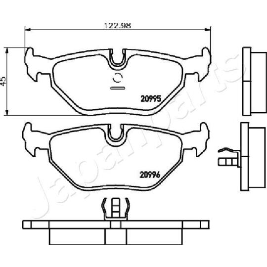 PP-0106AF - Brake Pad Set, disc brake 