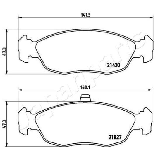 PA-0633AF - Brake Pad Set, disc brake 