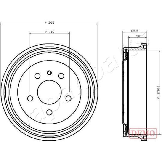 TA-0413C - Brake Drum 