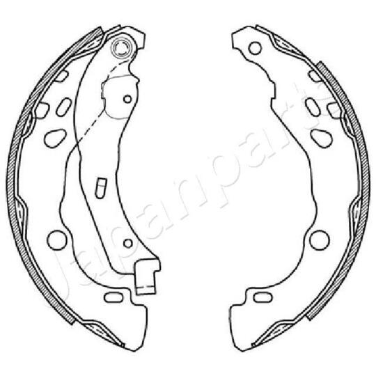 GF-0602AF - Brake Shoe Set 