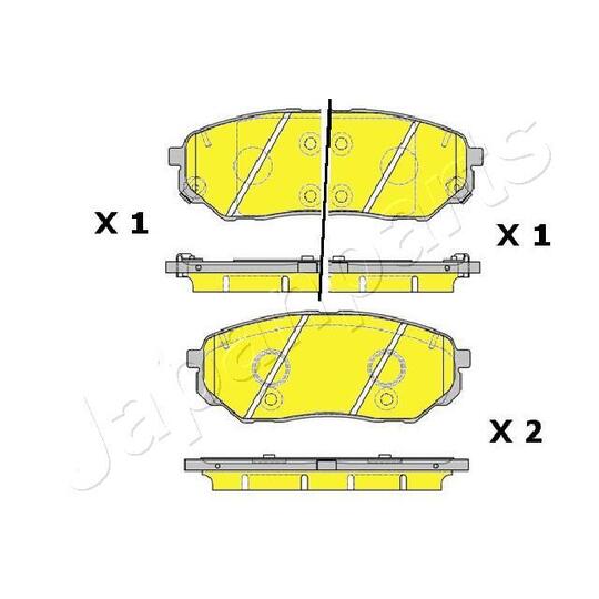 PA-K30AF - Brake Pad Set, disc brake 