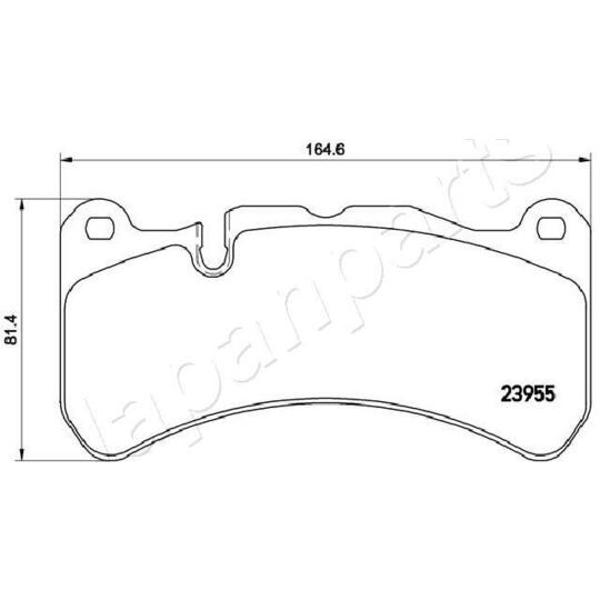 PA-0521AF - Brake Pad Set, disc brake 