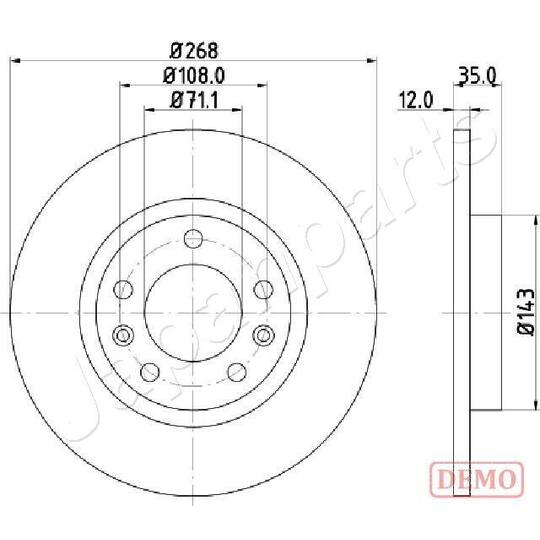 DP-0408C - Brake Disc 