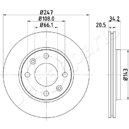 DI-0628 - Brake Disc 