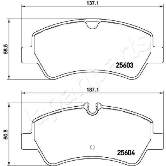 PP-0307AF - Piduriklotsi komplekt, ketaspidur 