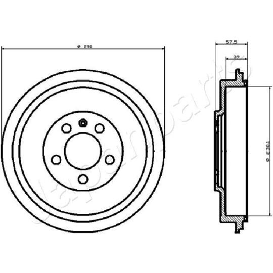 TA-0906 - Brake Drum 