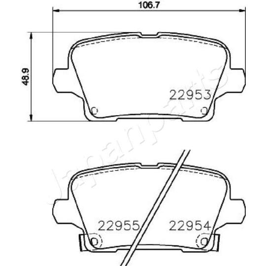 PP-0407AF - Brake Pad Set, disc brake 