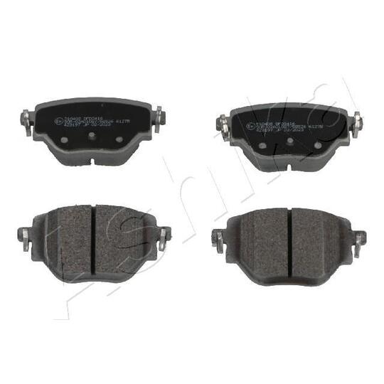 51-00-0408 - Brake Pad Set, disc brake 