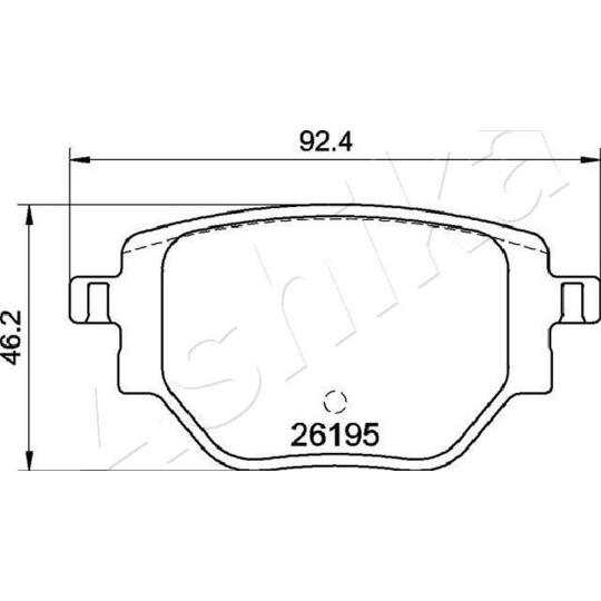 51-00-0408 - Brake Pad Set, disc brake 