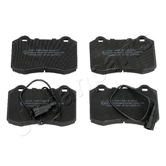 PA-0201AF - Brake Pad Set, disc brake 