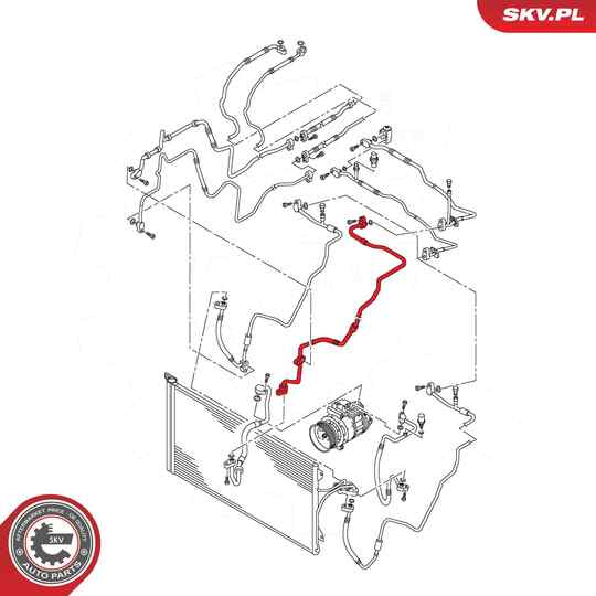 43SKV581 - High-/Low Pressure Line, air conditioning 