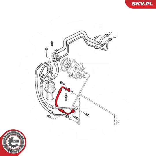 54SKV673 - High-/Low Pressure Line, air conditioning 