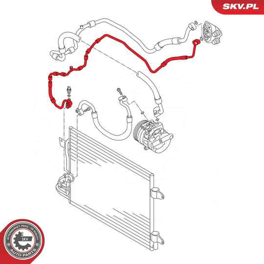 43SKV553 - High-/Low Pressure Line, air conditioning 