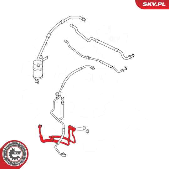 54SKV637 - High-/Low Pressure Line, air conditioning 