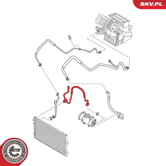 54SKV634 - High-/Low Pressure Line, air conditioning 