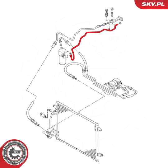 43SKV567 - High-/Low Pressure Line, air conditioning 