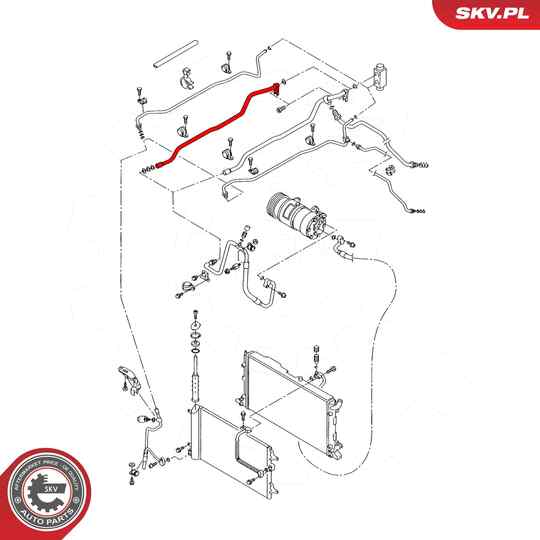 54SKV730 - High-/Low Pressure Line, air conditioning 