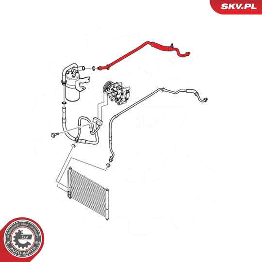 54SKV624 - High-/Low Pressure Line, air conditioning 