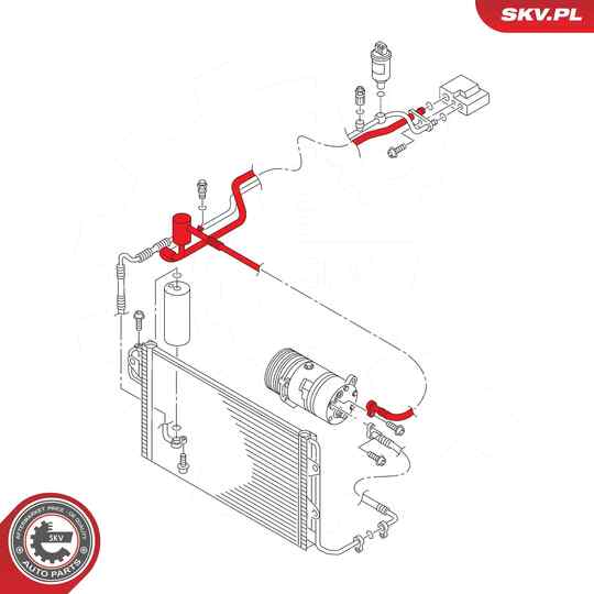 54SKV709 - High-/Low Pressure Line, air conditioning 