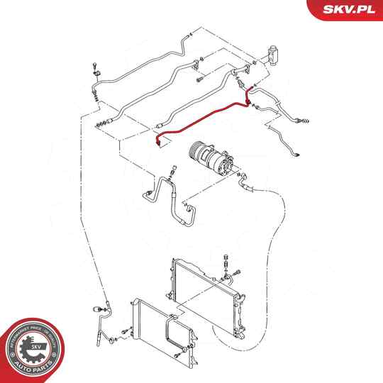 54SKV700 - High-/Low Pressure Line, air conditioning 