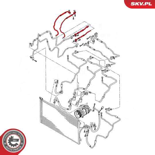 43SKV578 - High-/Low Pressure Line, air conditioning 