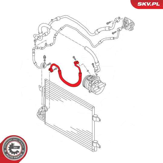 54SKV714 - High-/Low Pressure Line, air conditioning 