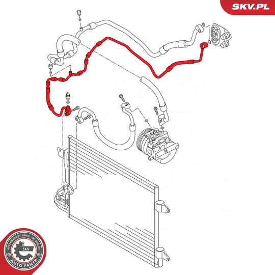 54SKV715 - High-/Low Pressure Line, air conditioning 