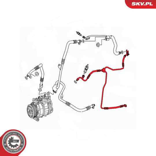 54SKV656 - High-/Low Pressure Line, air conditioning 